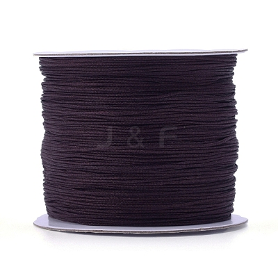 Nylon Braided Cord for Woven Jewelry Making Macrame Craft NWIR-D055-0.6mm-04-1