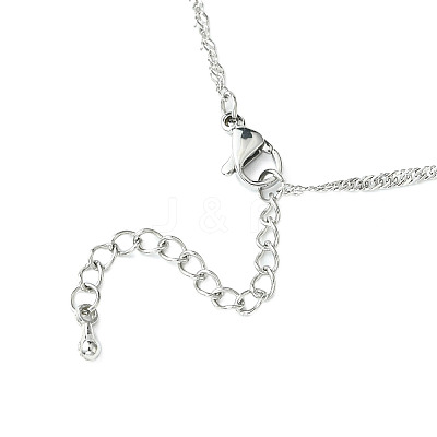 2Pcs 2 Colors 304 Stainless Steel Singapore Chain Bracelet Making AJEW-JB01345-1