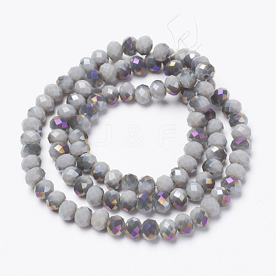 Electroplate Opaque Glass Beads Strands LS-EGLA-A034-P8mm-F15-1