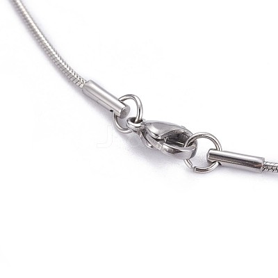 Non-Tarnish 304 Stainless Steel Herringbone Chain Necklaces NJEW-F261-19P-1