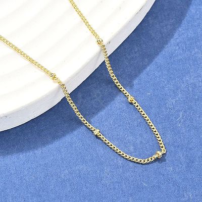Brass Satellite Chains Necklace for Women NJEW-P265-43G-1