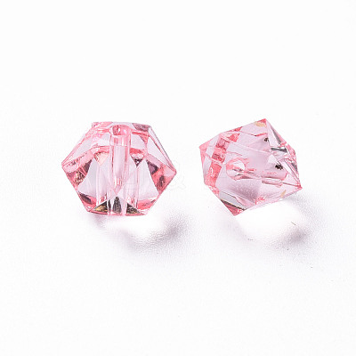 Transparent Acrylic Beads TACR-S154-15B-26-1