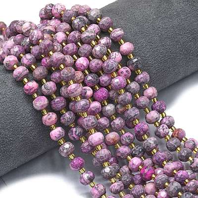 Natural Netstone Dyed Beads Strands G-K389-E29-01-1