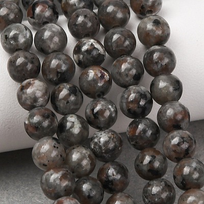 Natural Fluorescent Syenite Rock(Glow under UV Light) Beads Strands GG-NH0012-A01-6mm-1