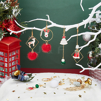 137Piece DIY Christmas Style Earring Kits DIY-SC0015-14-1