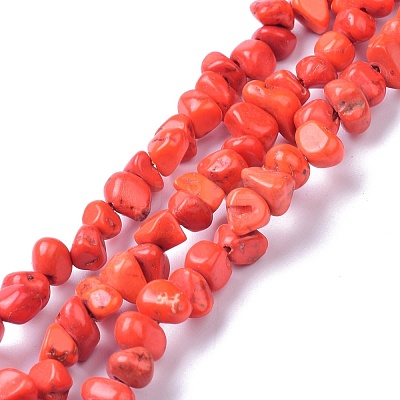 Natural Magnesite Beads Strands TURQ-P001-02A-10-1