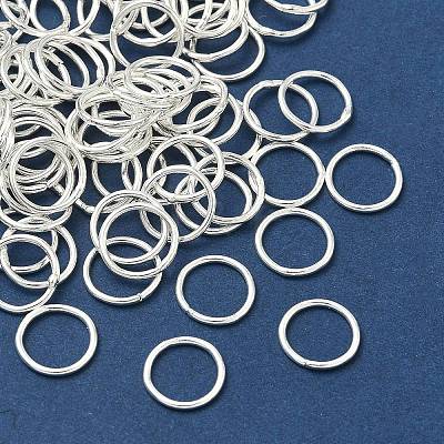 Eco-Friendly Brass Round Rings KK-M165-10mm-02S-RS-1