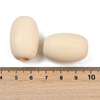 Wood European Beads WOOD-F017-04-1