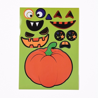 Halloween Pumpkin Decorating Stickers DIY-I027-07-1