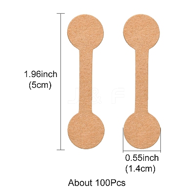Paper Fold Over Blank Sticky Price Tags CDIS-YW0001-08B-1