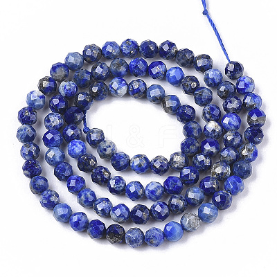 Natural Lapis Lazuli Beads Strands X-G-S361-4mm-006-1