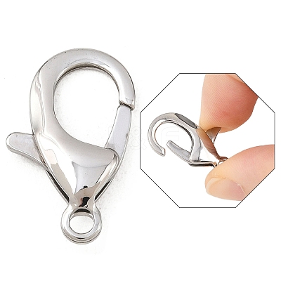 Tarnish Resistant 304 Stainless Steel Lobster Claw Clasps LS-STAS-AB25-1
