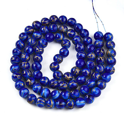 Baking Paint Glass Beads X1-DGLA-N010-10mm-05-1