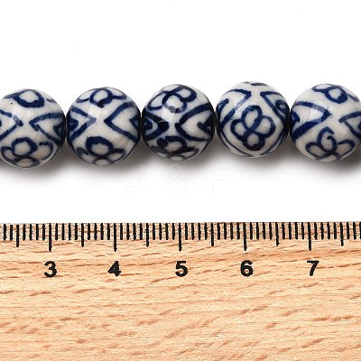 Handmade Porcelain Beads Strand PORC-H014-01B-1