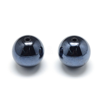 Pearlized Style Acrylic Beads MACR-S826-12mm-B-1