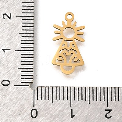 201 Stainless Steel Pendants STAS-R132-08G-1