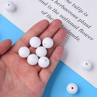 Opaque Acrylic Beads MACR-S370-C16mm-01-1