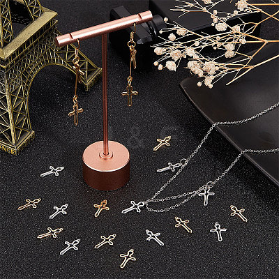 40Pcs 2 Colors 304 Stainless Steel Pendants FIND-UN0004-04-1