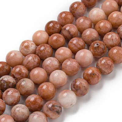 Natural Pink Aventurine Beads Strands G-P257-05-8mm-1