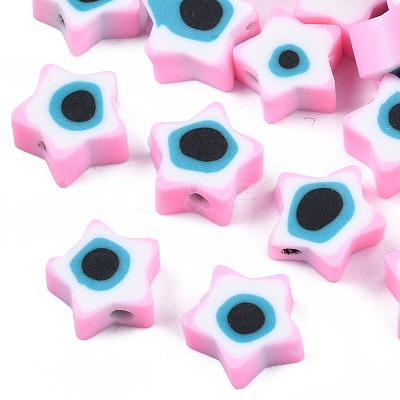 Handmade Polymer Clay Beads CLAY-T019-09I-1