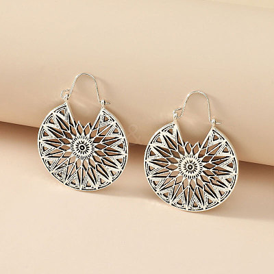 Alloy Hoop Earrings FS-WG0F541-04-1