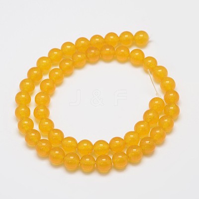 Natural & Dyed Malaysia Jade Bead Strands G-A146-8mm-A03-1