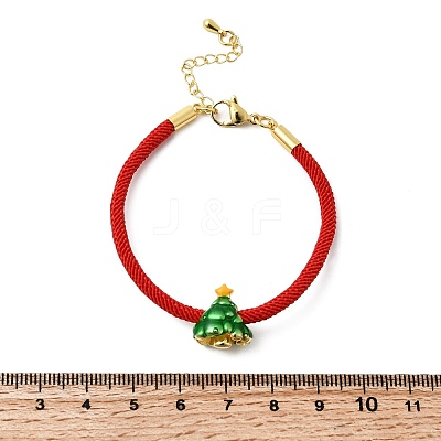Christmas Nylon Cord Bracelets BJEW-L715-02G-03-1