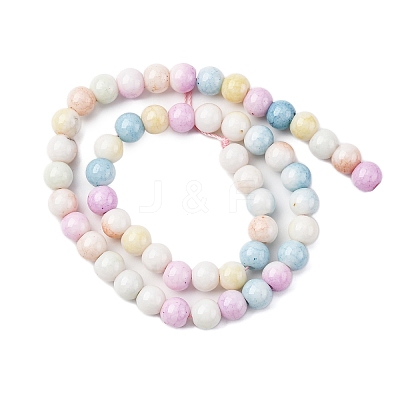 Ombre Effect Dyed Glass Beads Strands X-GLAA-T031-01O-06-1