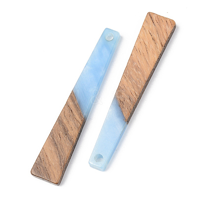 Resin & Walnut Wood Pendants RESI-S389-043A-1