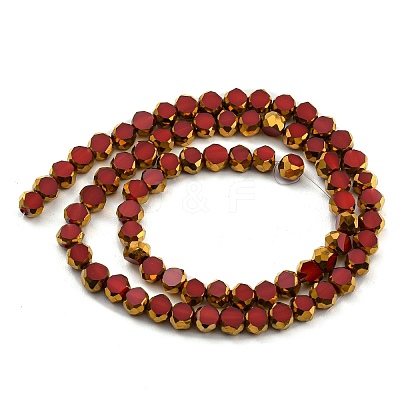 Electroplate Glass Beads Strands EGLA-G037-02A-HP01-1
