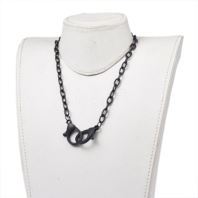 Personalized ABS Plastic Cable Chain Necklaces NJEW-JN03310-02-1