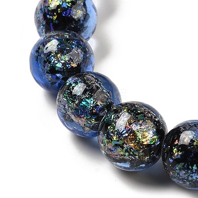 Handmade Dichroic Foil Glass Beads Strands DICH-U001-05E-1