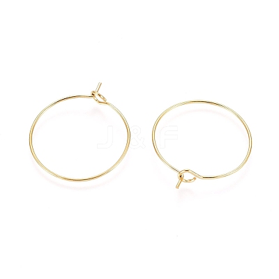 Ion Plating(IP) 316L Surgical Stainless Steel Hoop Earring Findings STAS-D164-06G-1