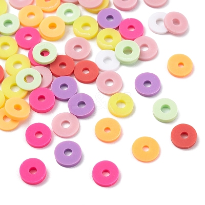 1500Pcs 10 Colors Light Colors Handmade Polymer Clay Beads CLAY-YW0001-37A-1