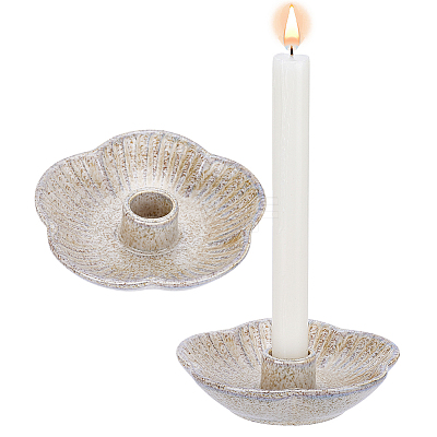 2Pcs Porcelain Candle Holders DJEW-PH0001-87B-1