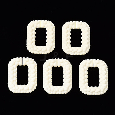 Spray Painted CCB Plastic Linking Rings CCB-Q091-009F-1