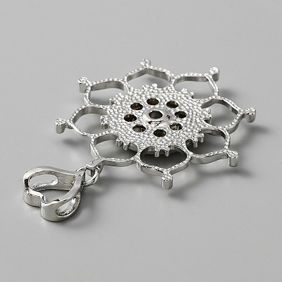 Alloy Hang Snap Base Pendants FIND-WH0145-69-1