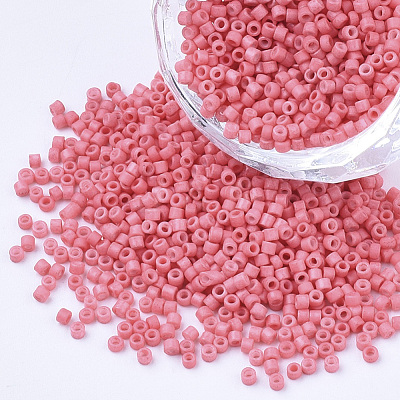 Baking Paint Cylinder Seed Beads SEED-Q036-02A-D14-1