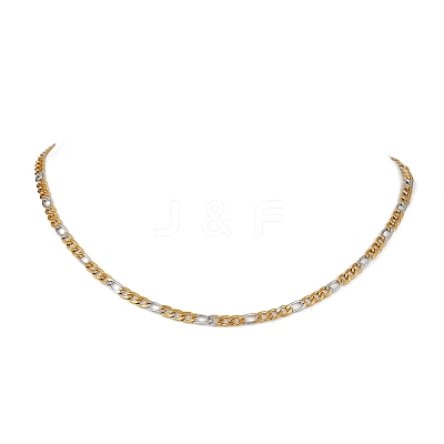 304 Stainless Steel Figaro Chains Necklaces for Men NJEW-JN05038-1