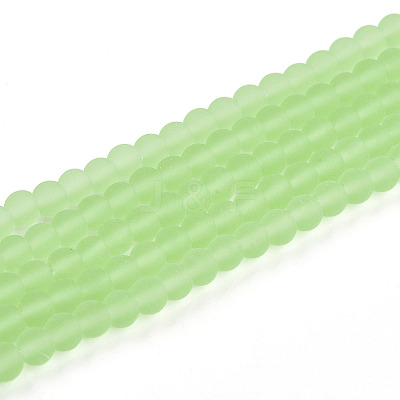 Transparent Glass Beads Strands GLAA-T032-T4mm-MD17-1
