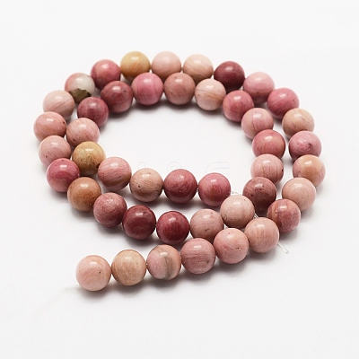 Natural Rhodonite Beads Strands X-G-J358-03-6mm-1