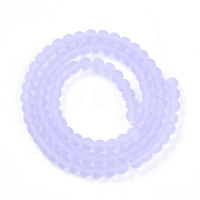 Transparent Glass Beads Strands GLAA-T032-T4mm-MD01-1