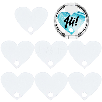 8Pcs Acrylic Heat Transfer Big Pendants FIND-SP0003-09C-1