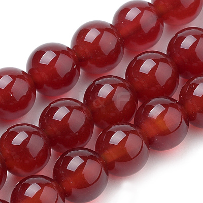 Natural Carnelian Beads Strands G-S259-32-8mm-1
