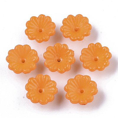 Opaque AS Plastic Bead Caps MACR-T039-019D-1