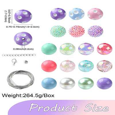 DIY Bubblegum Bracelet Pendant Decoration Making Kit MACR-CJC0010-01B-1