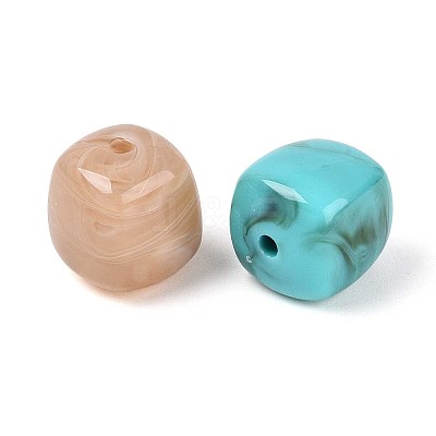 Opaque Acrylic Beads X-OACR-ZX006-33M-1