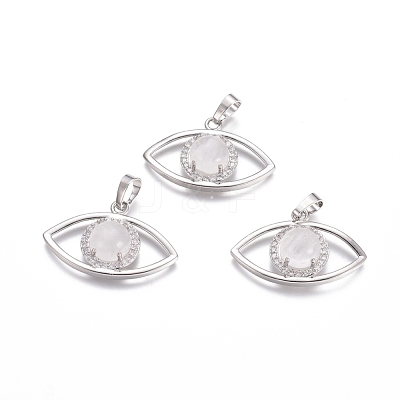 Natural Quartz Crystal Pendants G-L512-H14-1