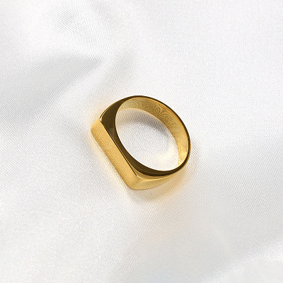 Rectangle 304 Stainless Steel Finger Rings for Men FS-WGDBD74-03-1