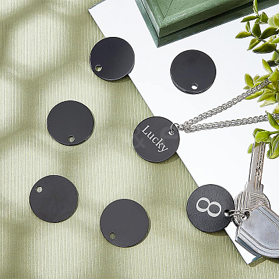 20Pcs Aluminum Blank Metal Tag FIND-BC0001-87-1